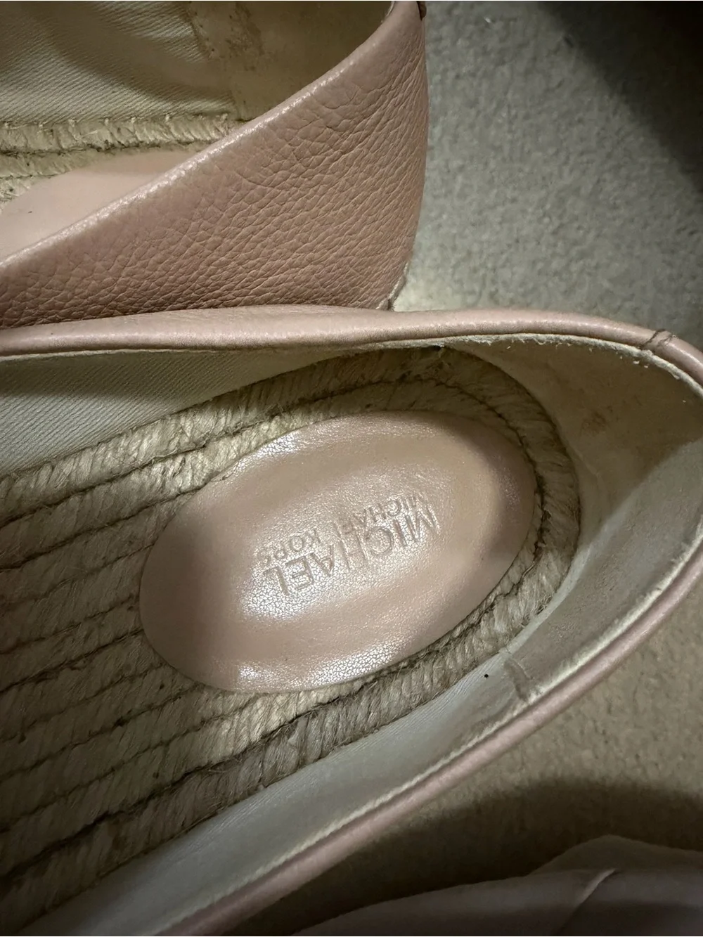MICHAEL Michael Kors Kendrick Colorblock Leather Espadrille Flats Sz 8.5
